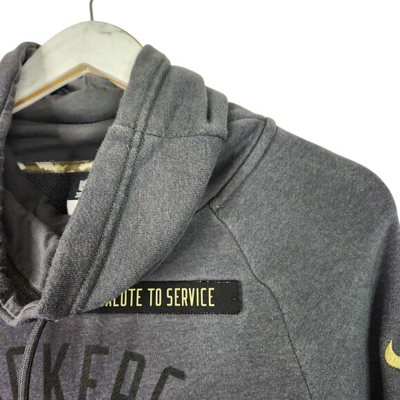 Green‎ Bay Packers Hoodie Womens XS NFL Football Salute to Service Nike Pullover - Picture 4 of 12